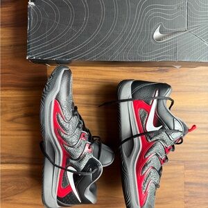 Nike KD 17 “Late Night” Black and Red Basketball Sneakers Sz 14